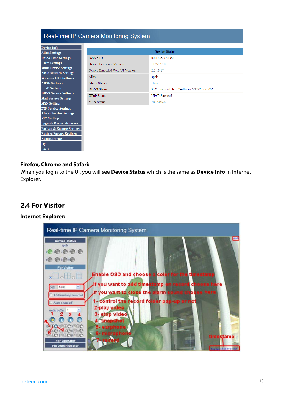 4 for visitor | INSTEON 75790, 75790WH Manual User Manual | Page 15 / 46