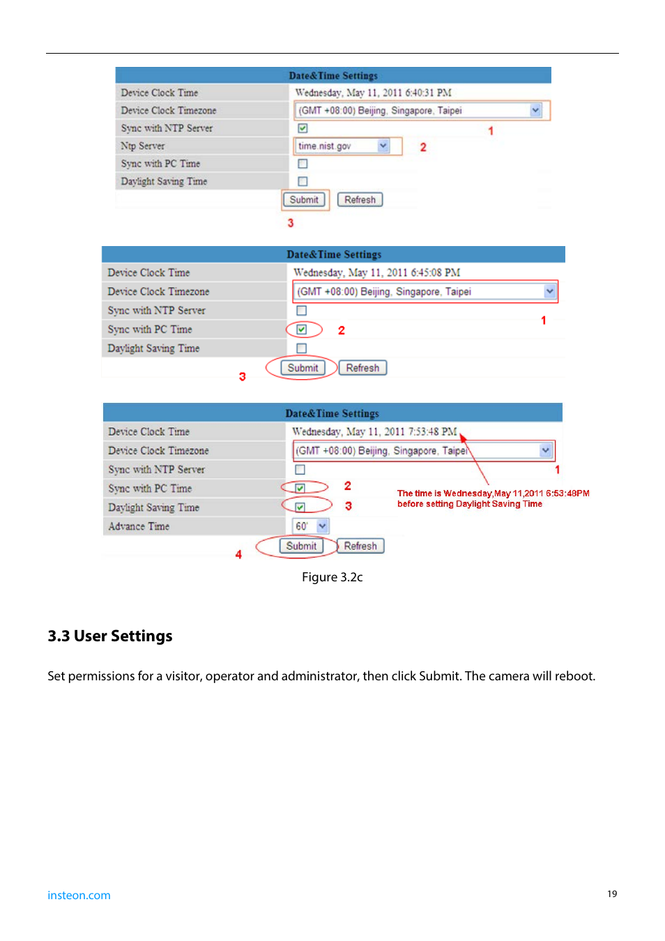 3 user settings | INSTEON 75790, 75790WH Manual User Manual | Page 21 / 46