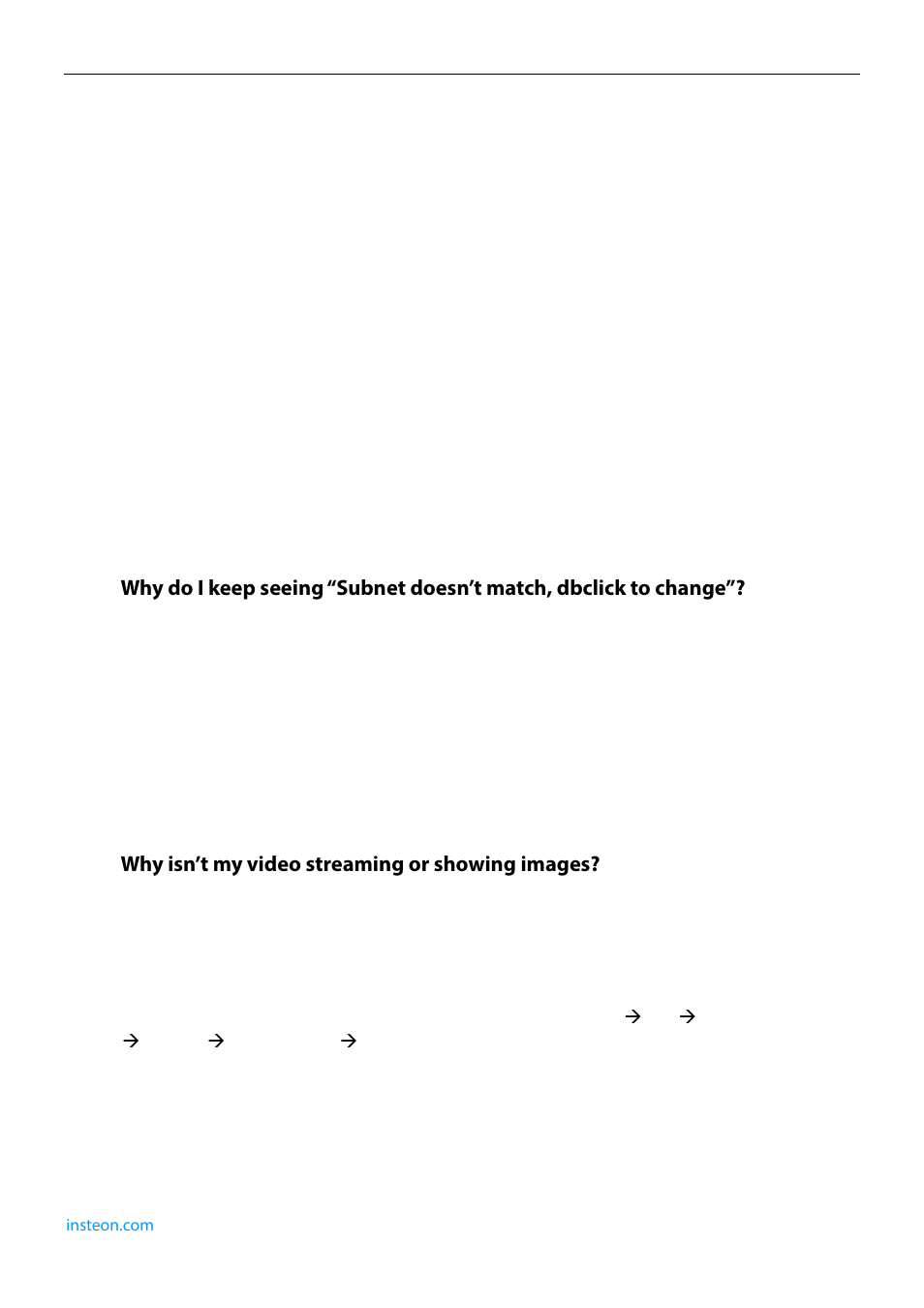 Appendix, 1 frequently asked questions, 3 why isn’t my video streaming or showing images | INSTEON 75791 Manual User Manual | Page 38 / 45