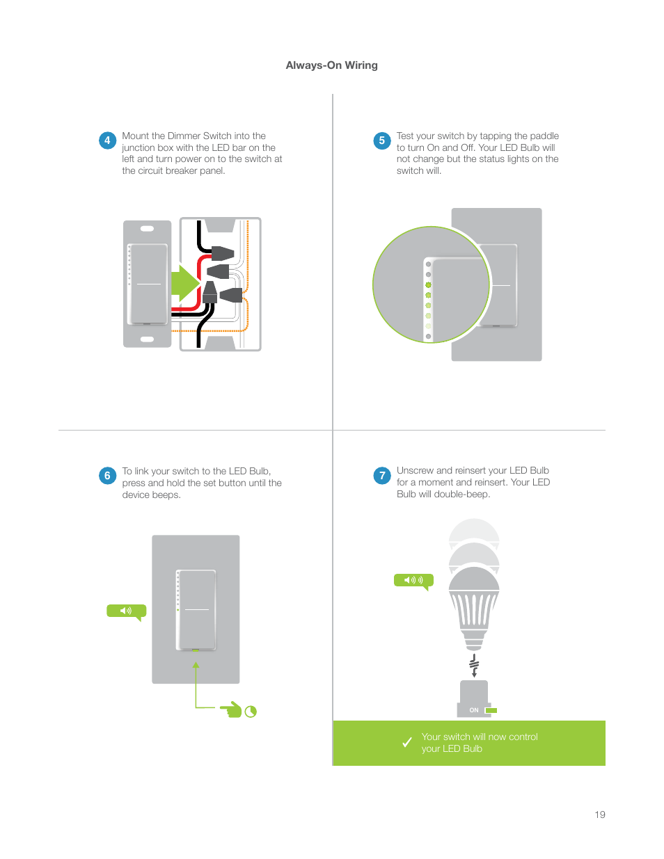 Always-on wiring | INSTEON LED Bulb 2672-222 Manual Rev.3.0 User Manual | Page 19 / 26