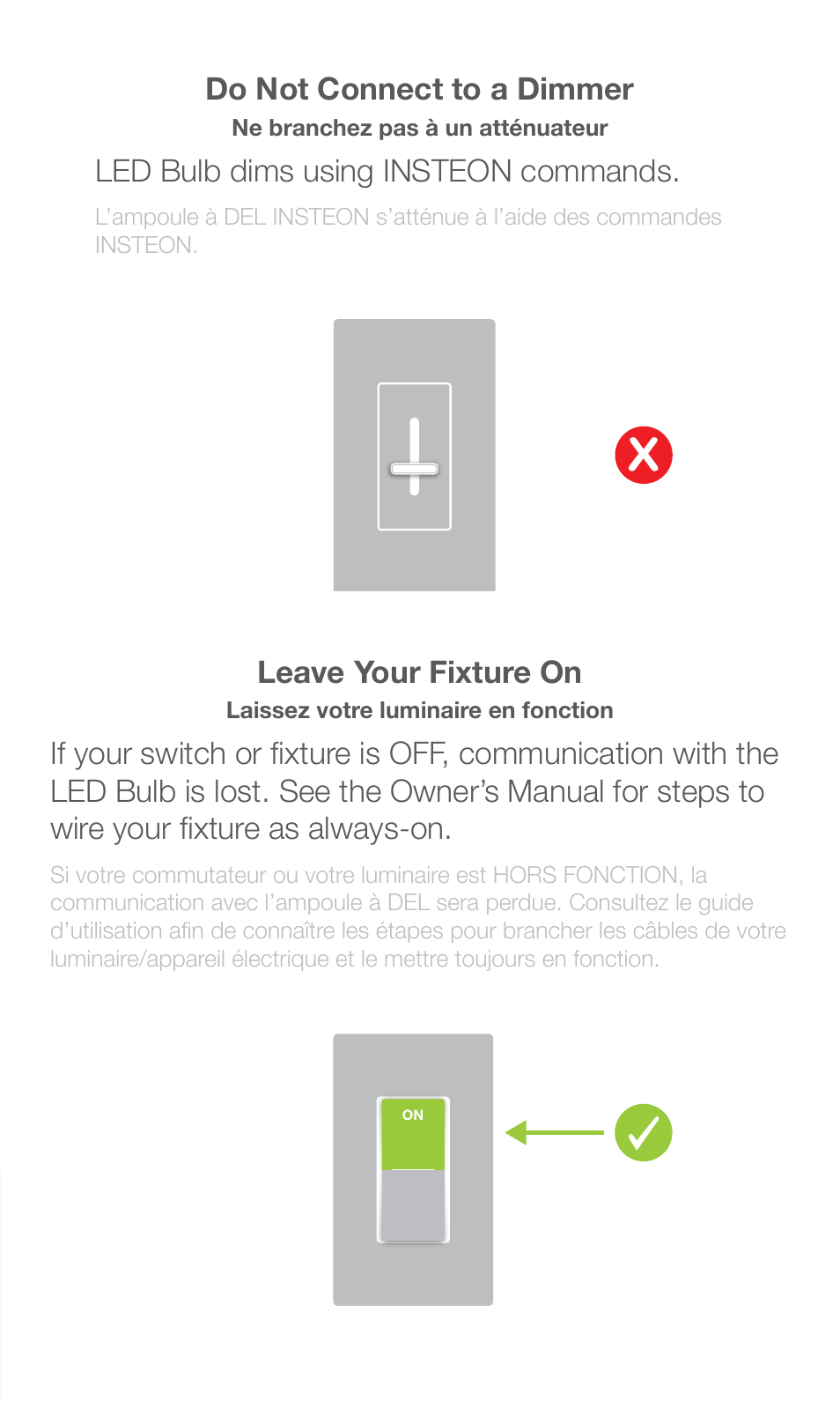 INSTEON LED Bulb (PAR38) 2674-222 Quick Start User Manual | Page 3 / 8