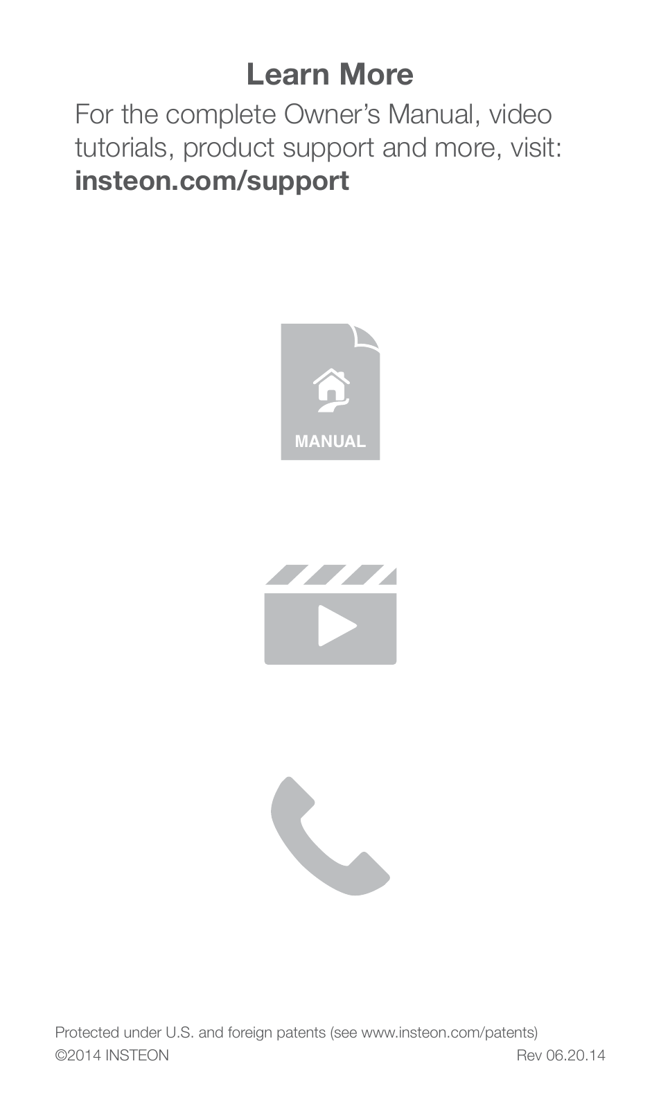 Learn more | INSTEON Range Extender (2992-222) User Manual | Page 8 / 8