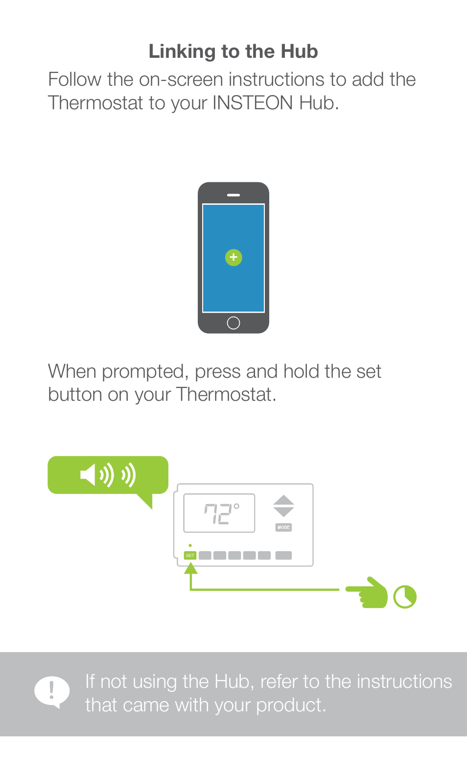 INSTEON Thermostat with Humidity (2441TH) Quick Start User Manual | Page 10 / 12
