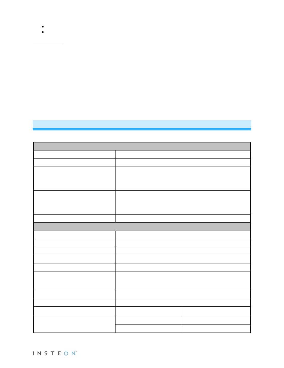 Specifications | INSTEON Thermostat with Humidity (2441TH) Manual User Manual | Page 23 / 28