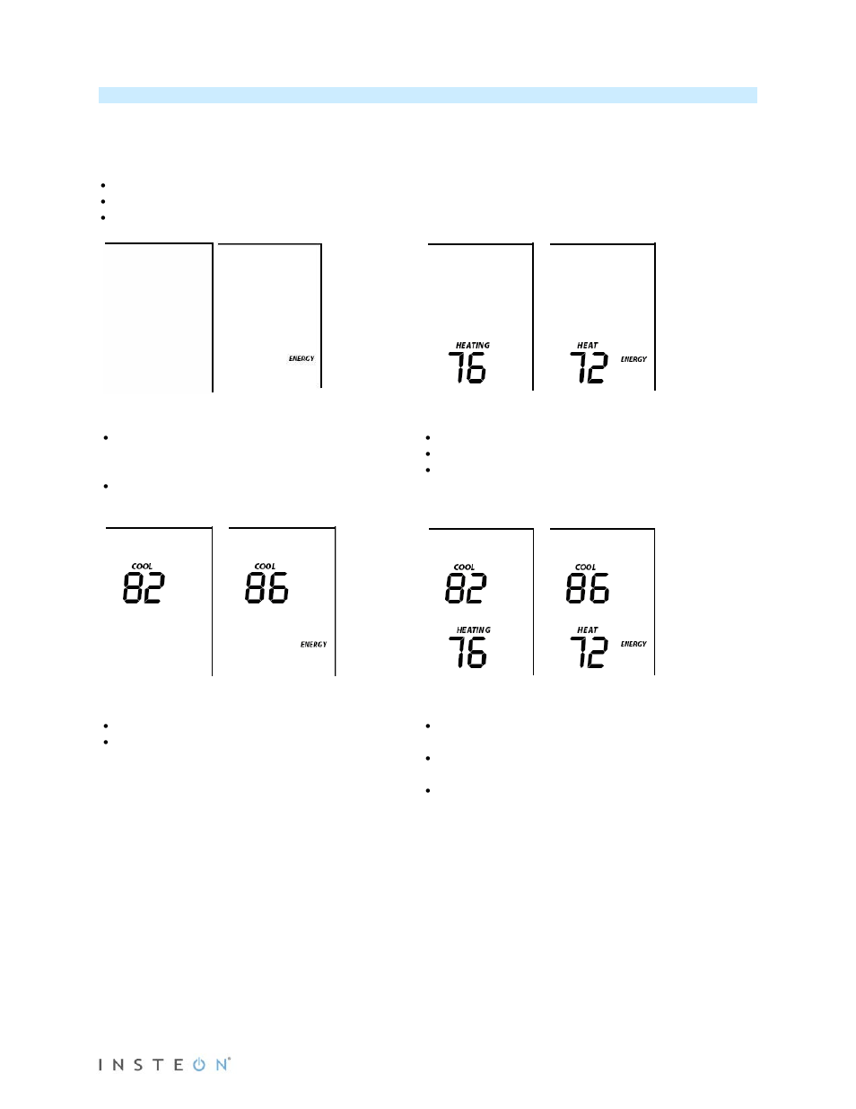 Energy button operation | INSTEON Thermostat with Humidity (2441TH) Manual User Manual | Page 6 / 28