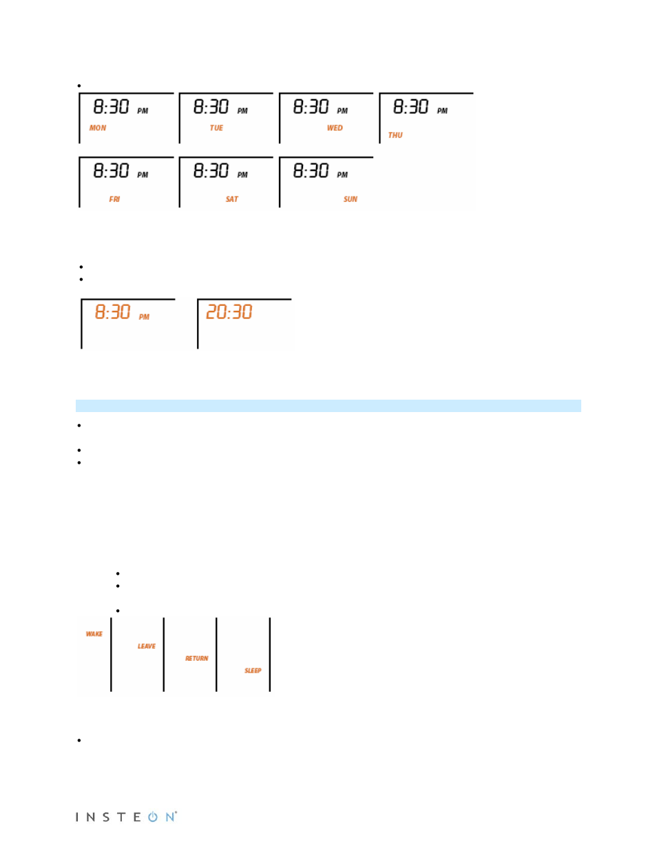 Program button operation | INSTEON Thermostat with Humidity (2441TH) Manual User Manual | Page 8 / 28