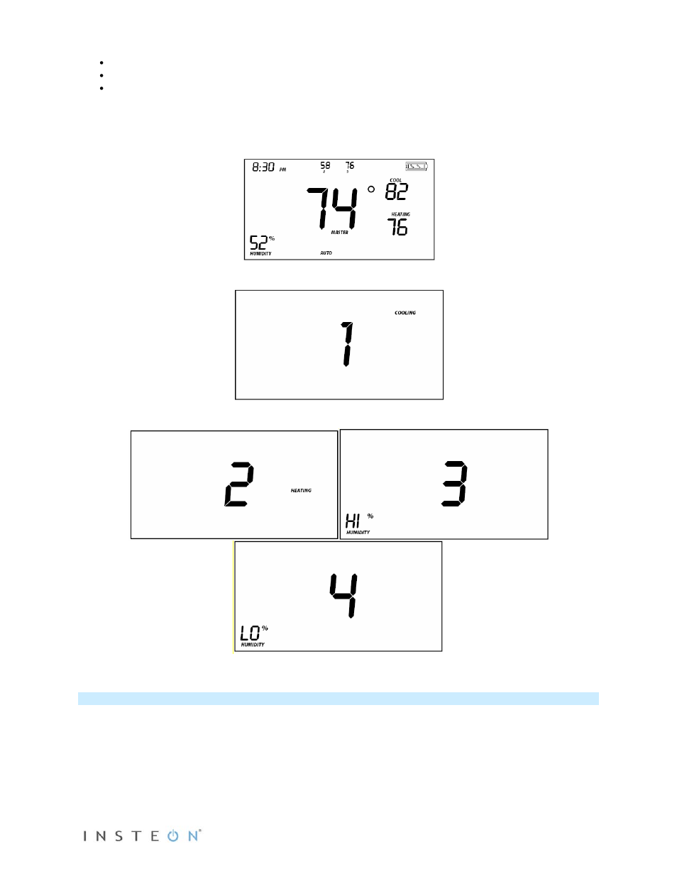 User setup mode overview | INSTEON Wireless Thermostat with Humidity (2441ZTH) Manual User Manual | Page 15 / 27