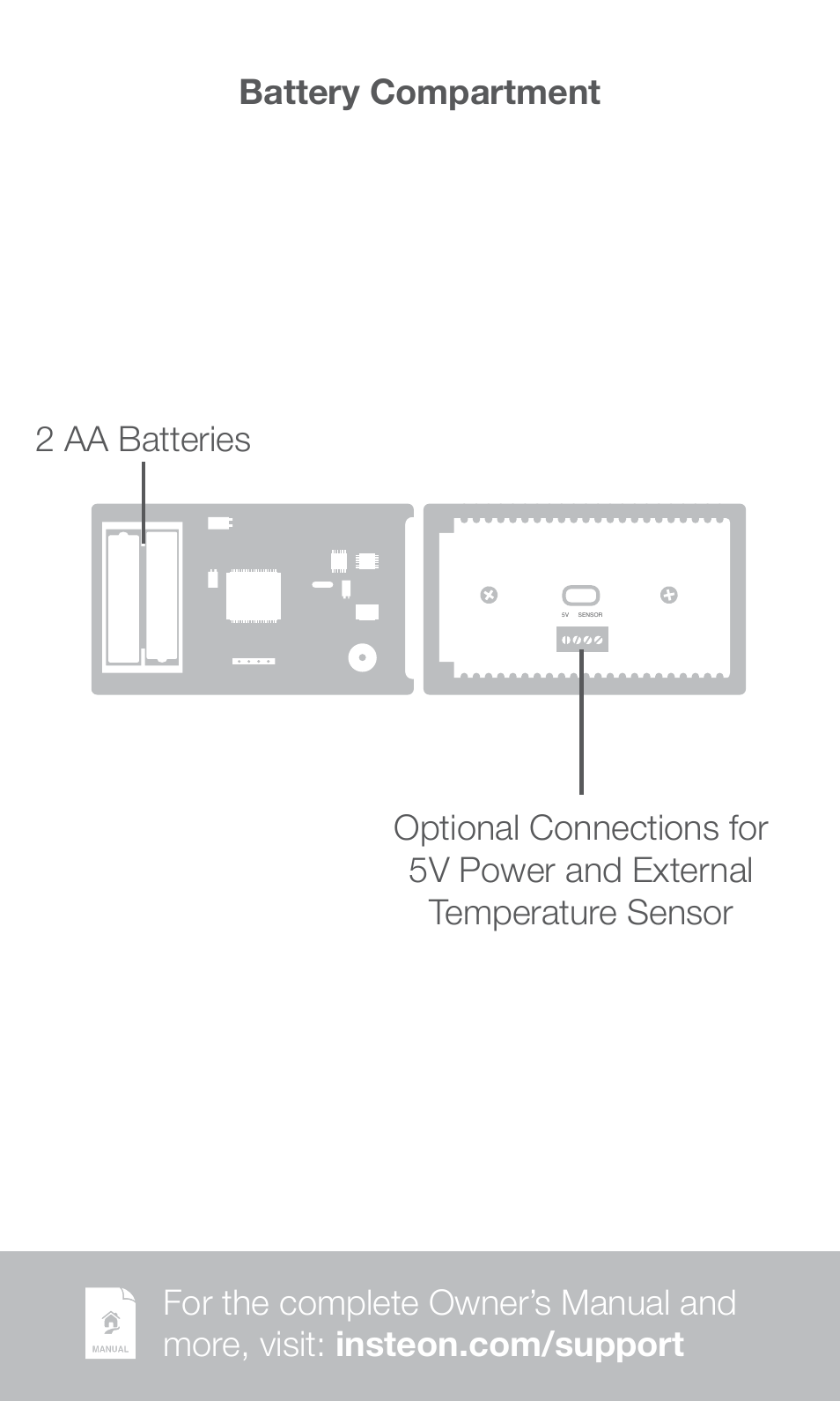 INSTEON Wireless Thermostat with Humidity (2441ZTH) Quick Start User Manual | Page 3 / 8