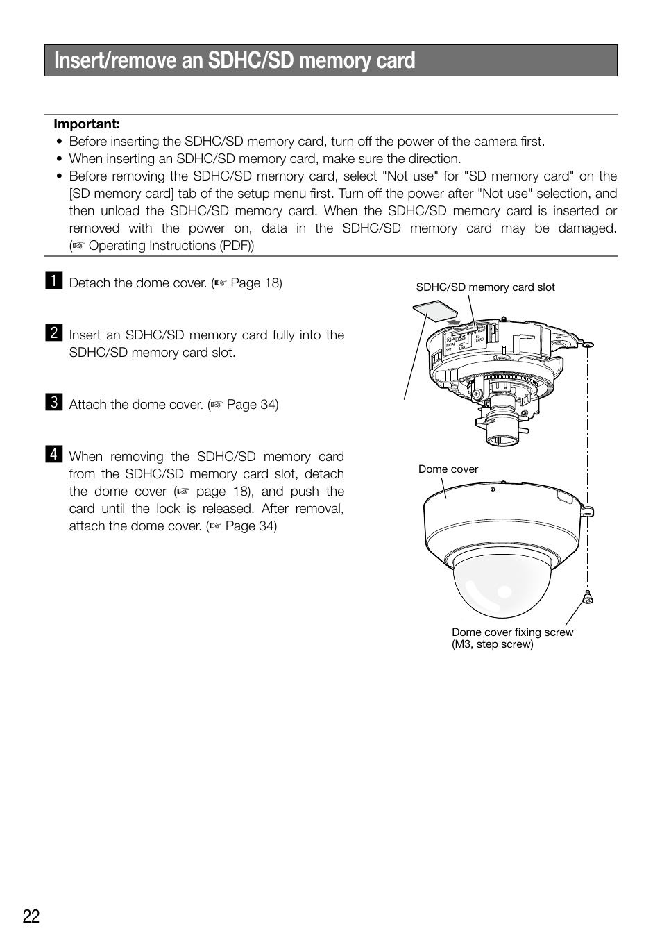 Panasonic WV-SF336 User Manual | Page 22 / 44