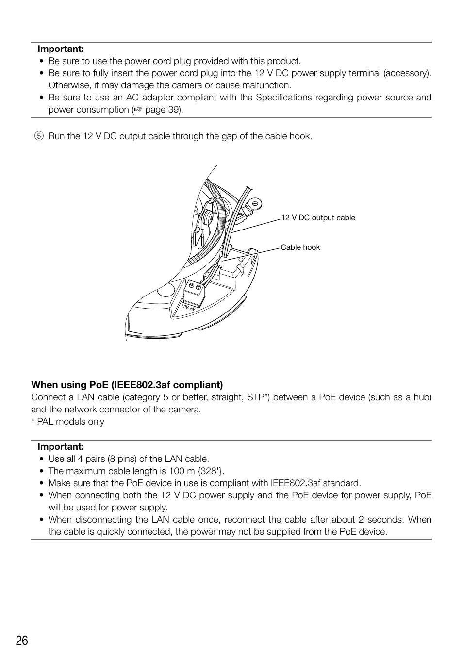 Panasonic WV-SF336 User Manual | Page 26 / 44