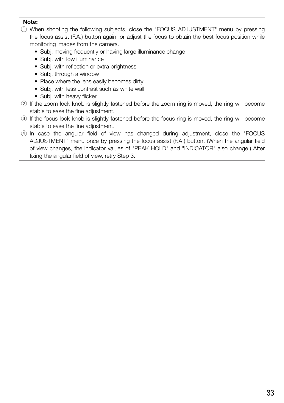 Panasonic WV-SF336 User Manual | Page 33 / 44