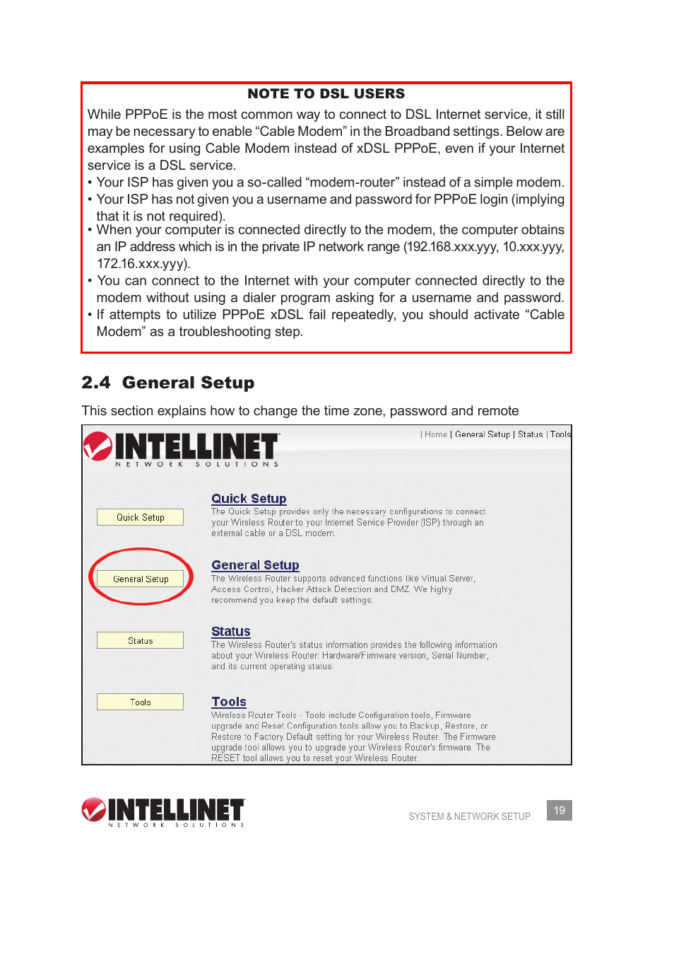 4 general setup | INTELLINET NETWORK 525268 User Manual User Manual | Page 19 / 75