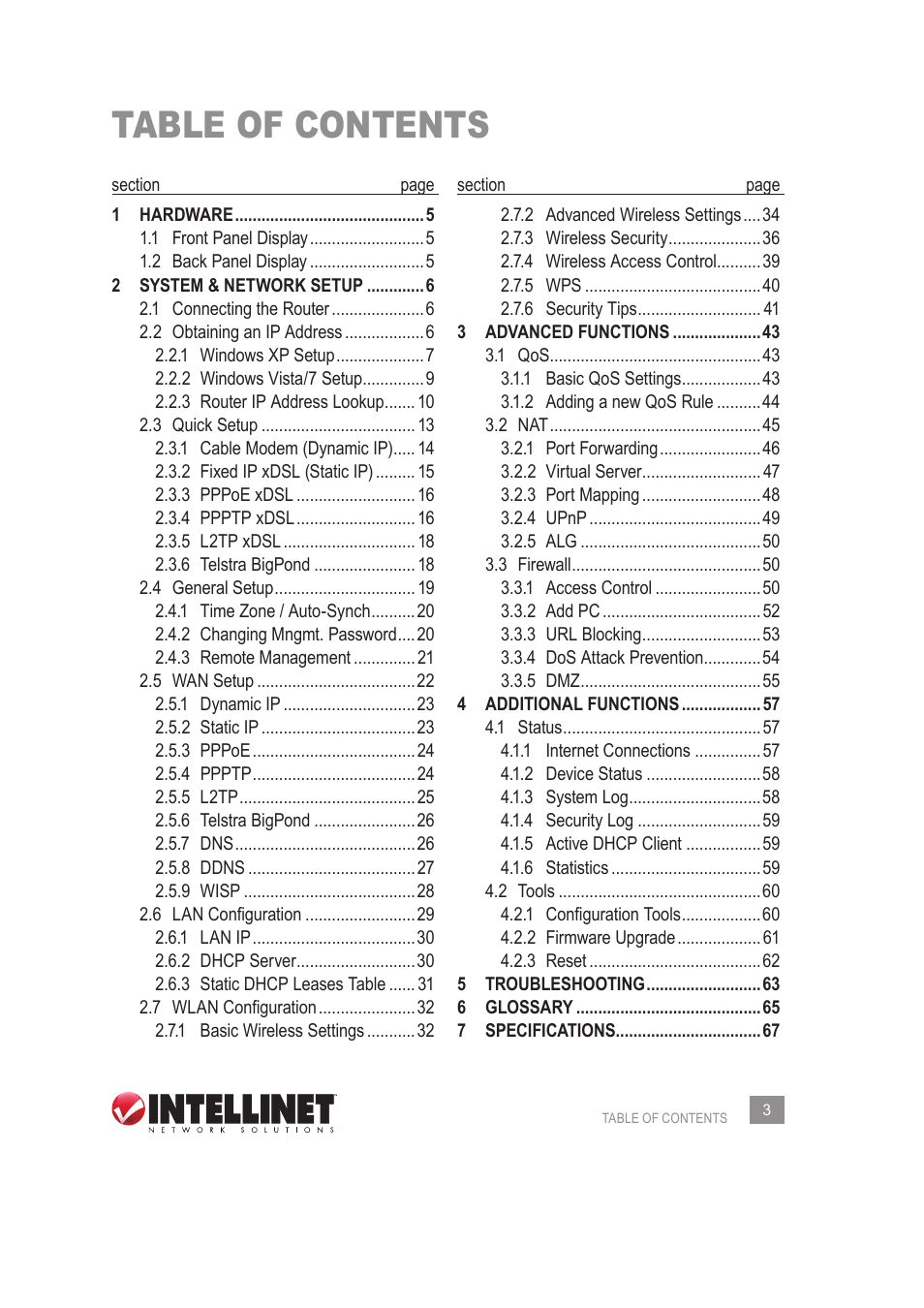 INTELLINET NETWORK 525268 User Manual User Manual | Page 3 / 75