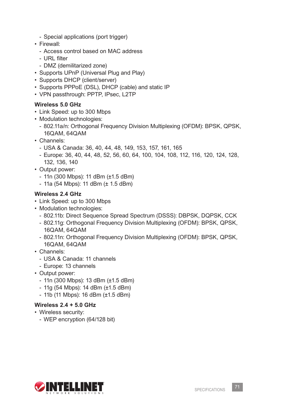 INTELLINET NETWORK 525268 User Manual User Manual | Page 71 / 75