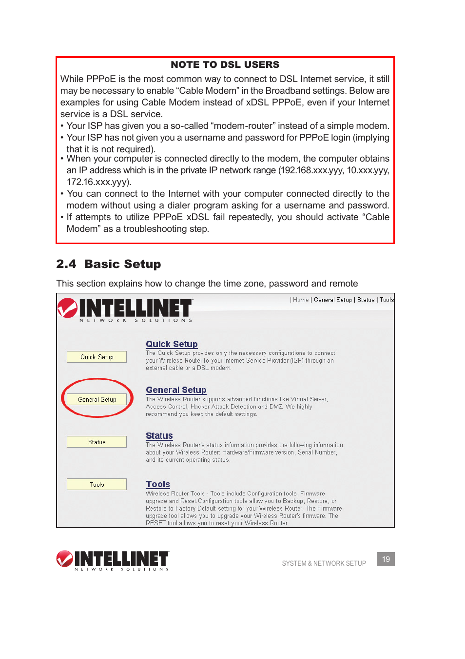 4 basic setup | INTELLINET NETWORK 524988 User Manual User Manual | Page 19 / 72