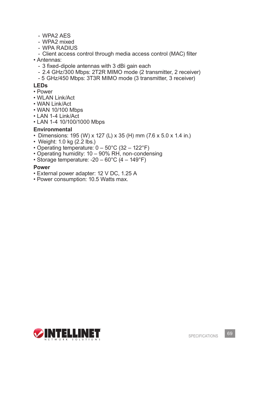 INTELLINET NETWORK 524988 User Manual User Manual | Page 69 / 72