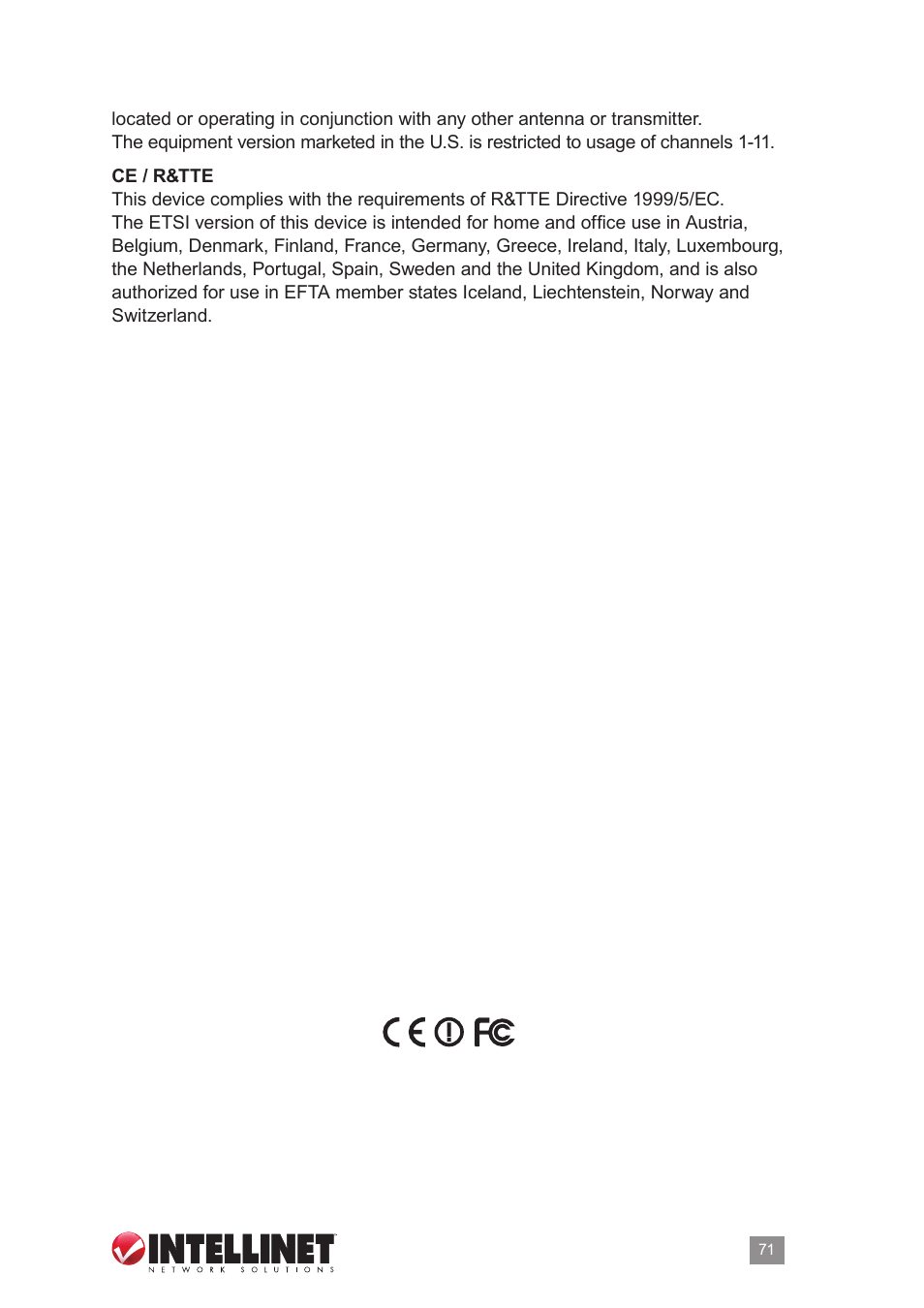 INTELLINET NETWORK 524988 User Manual User Manual | Page 71 / 72