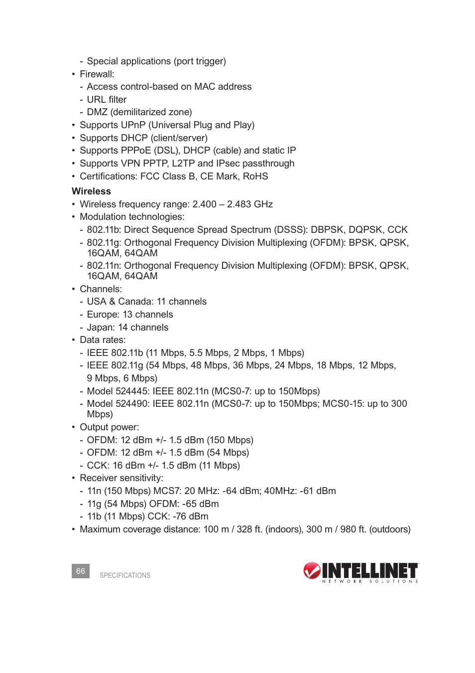 INTELLINET NETWORK 524445 User Manual User Manual | Page 66 / 70
