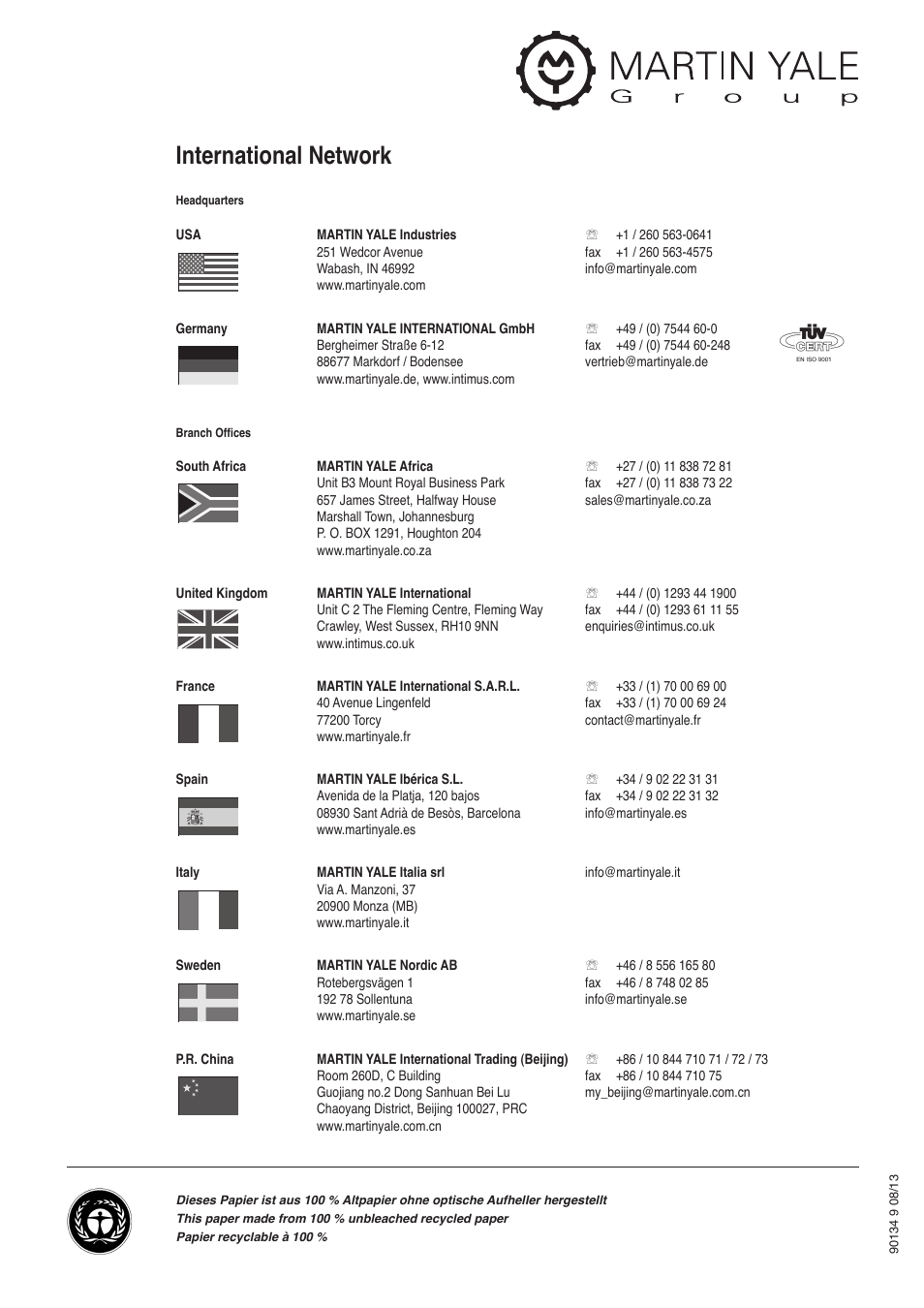 International network | intimus 120 CC4 User Manual | Page 56 / 56