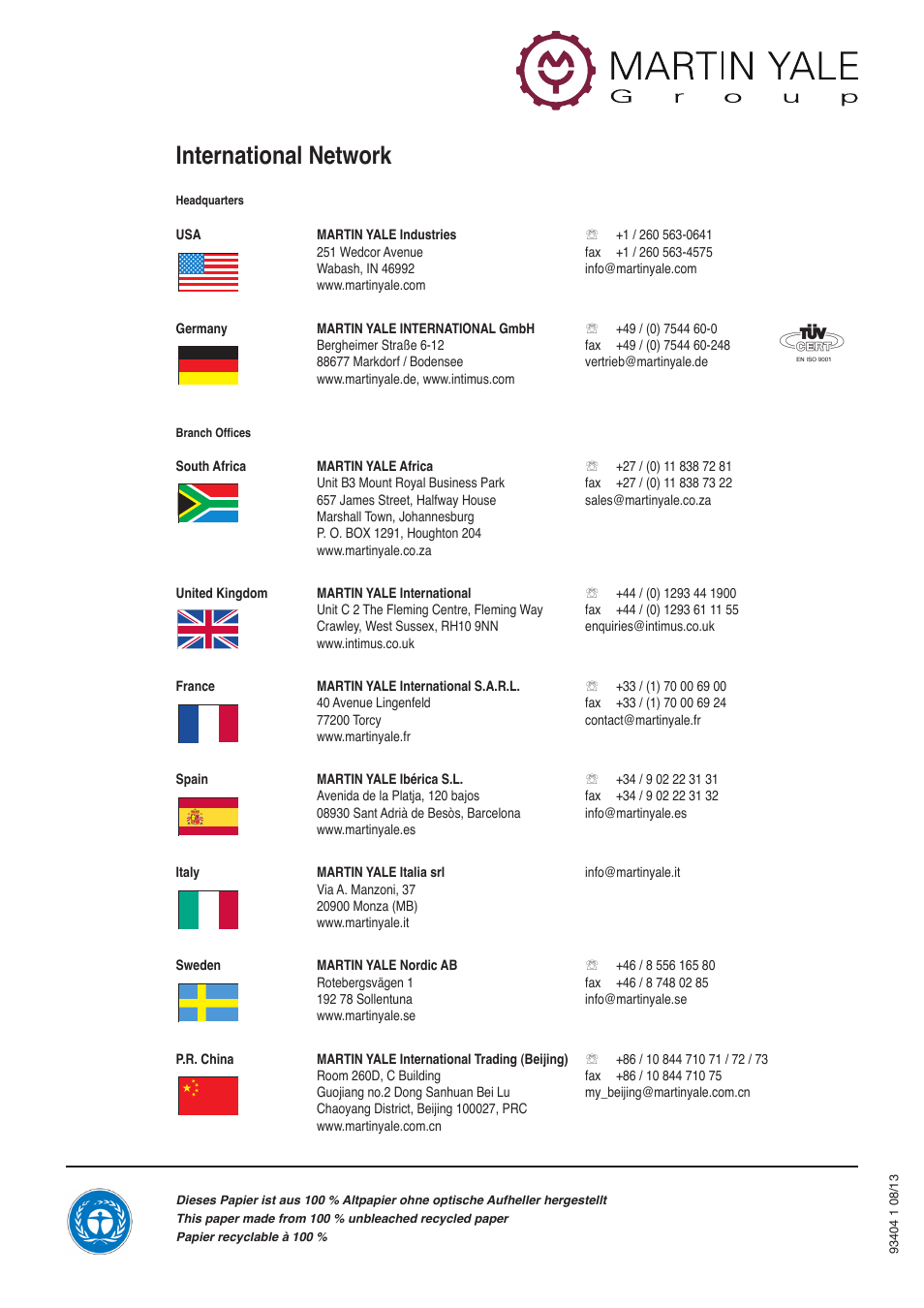 International network | intimus 3000 C User Manual | Page 24 / 24