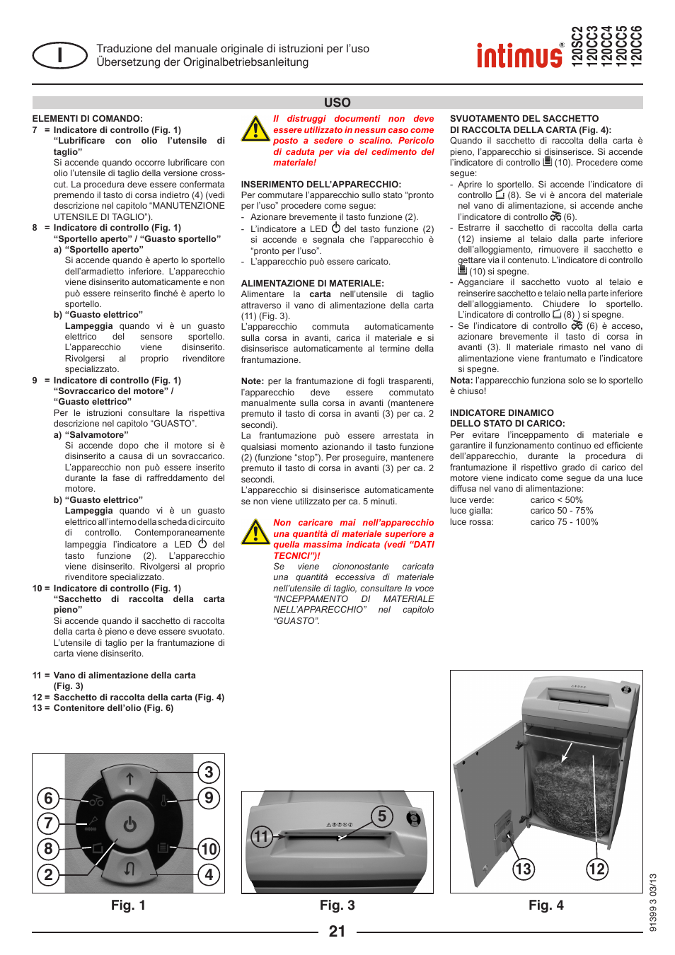 Fig. 1 fig. 4 fig. 3 | intimus 120 CC6 User Manual | Page 21 / 56