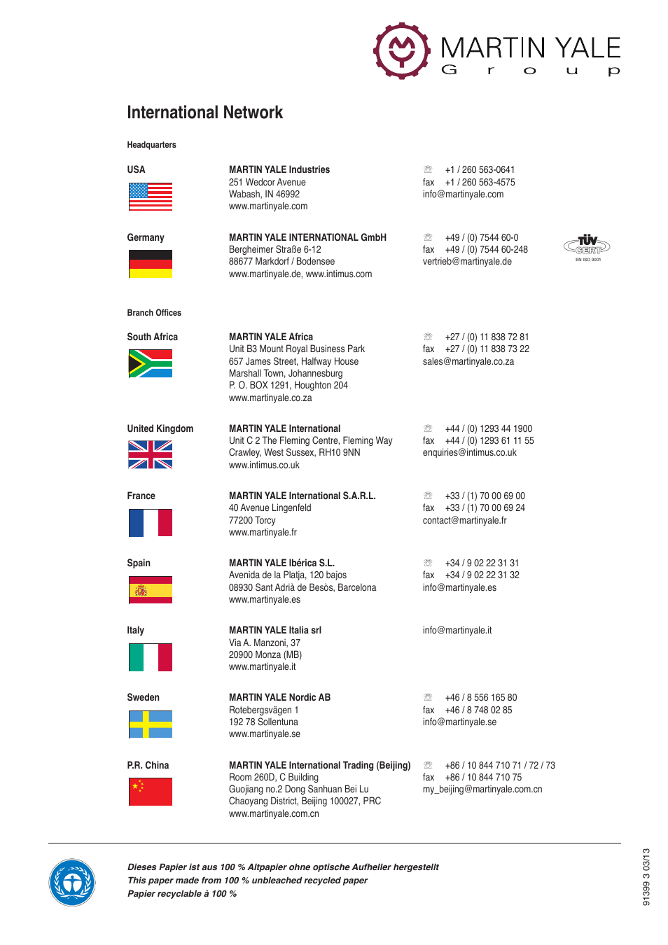 International network | intimus 120 CC6 User Manual | Page 56 / 56