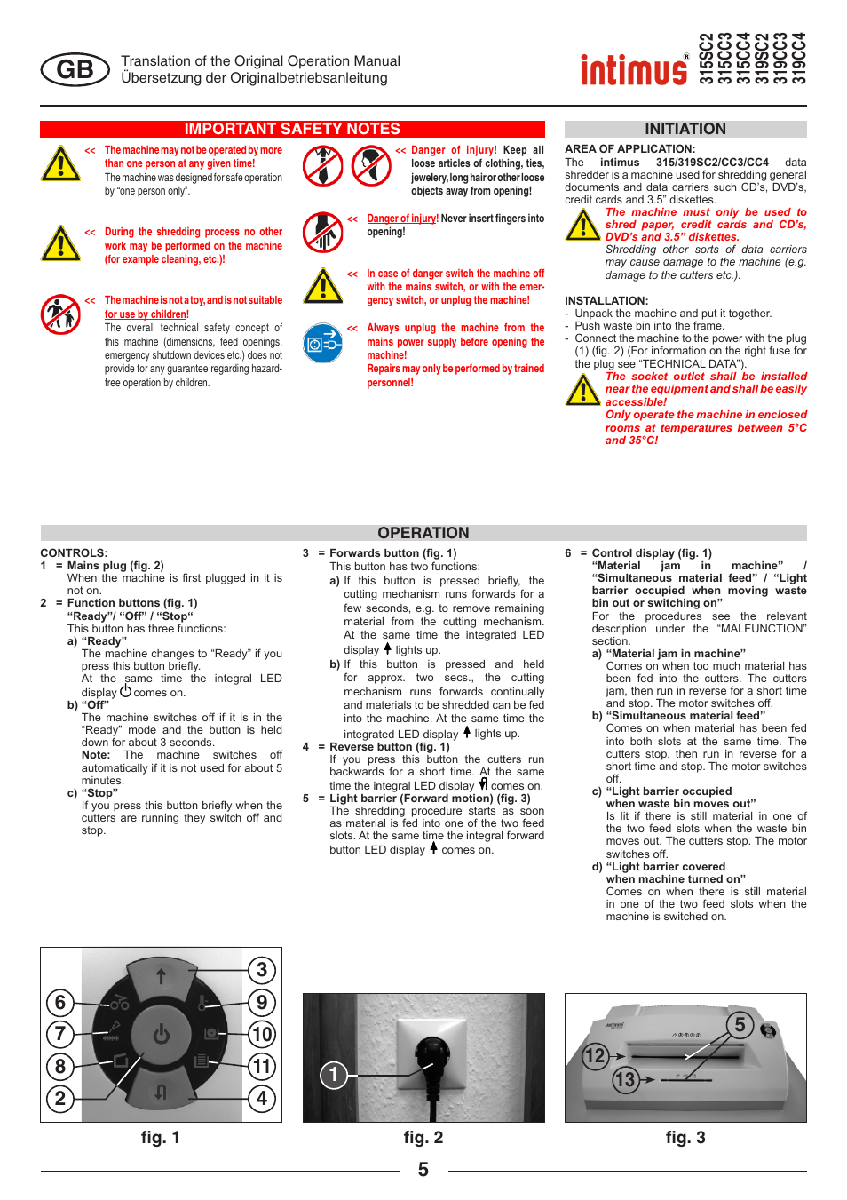 Fi g. 1 fi g. 2 fi g. 3 | intimus 319 User Manual | Page 5 / 56