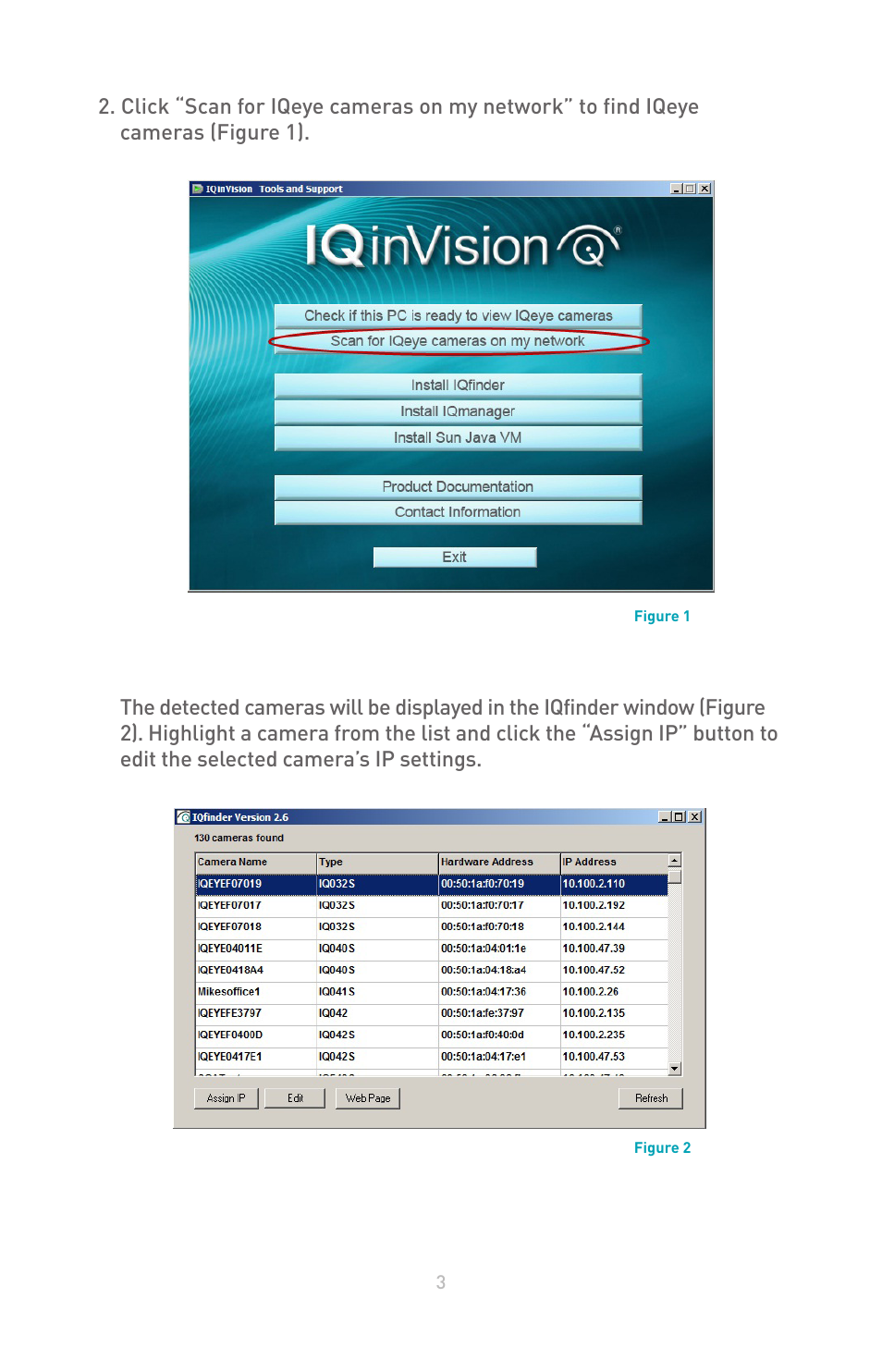 IQinVision 3 Series User Manual | Page 3 / 8