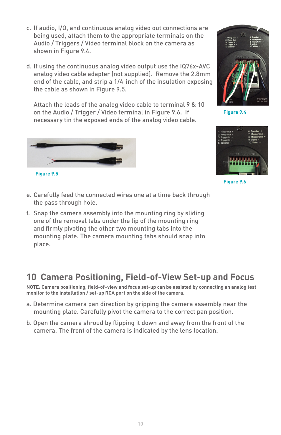 IQinVision Alliance-pro Series User Manual | Page 10 / 20