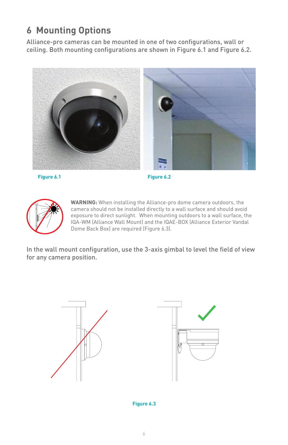 6 mounting options | IQinVision Alliance-pro Series User Manual | Page 6 / 20