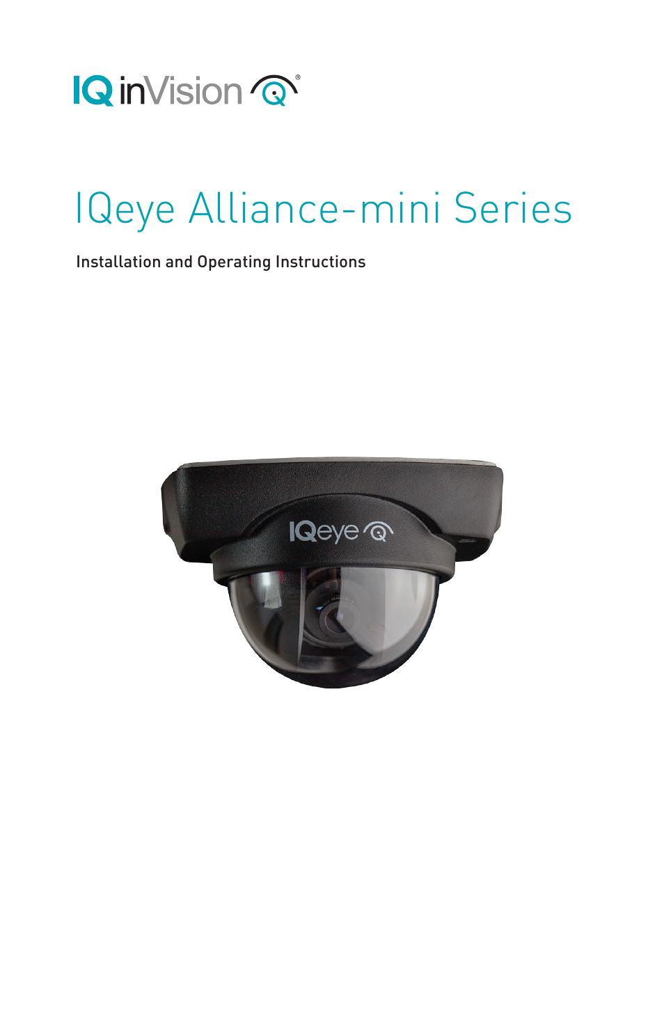 IQinVision Alliance-mini Series IQD5x User Manual | 12 pages