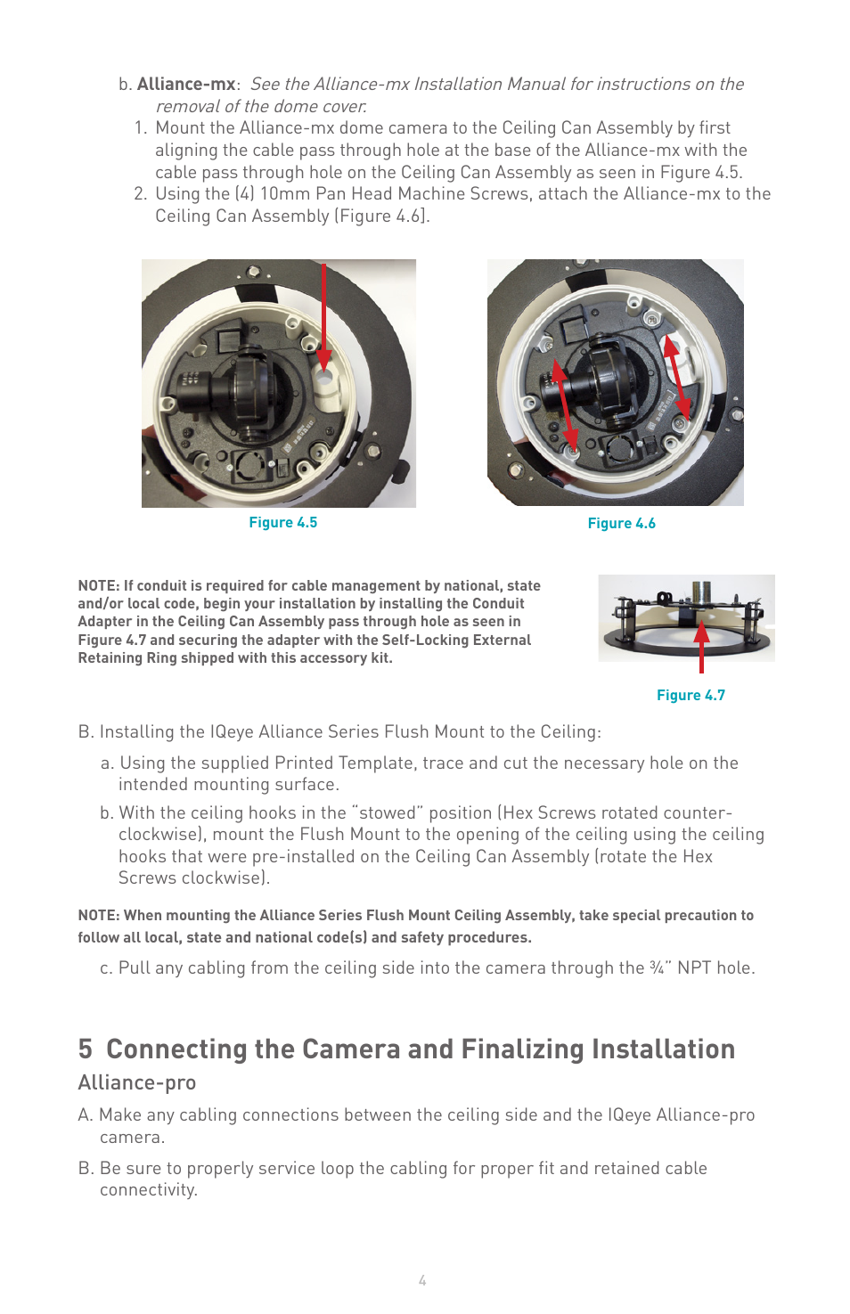 Alliance-pro | IQinVision Alliance Series Flush Mount User Manual | Page 4 / 8