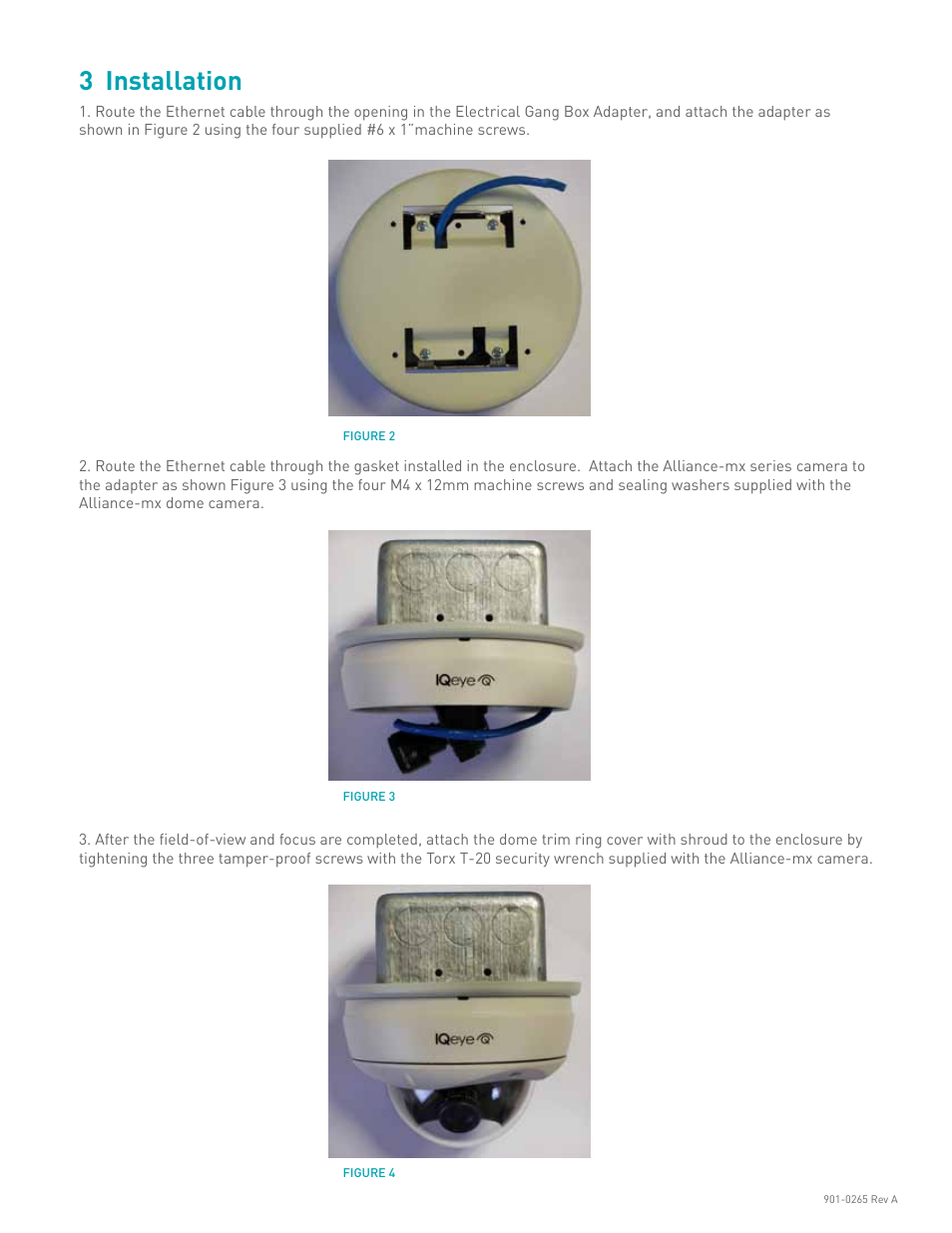 3 installation | IQinVision Alliance-mx Gang Box Adapter User Manual | Page 2 / 2