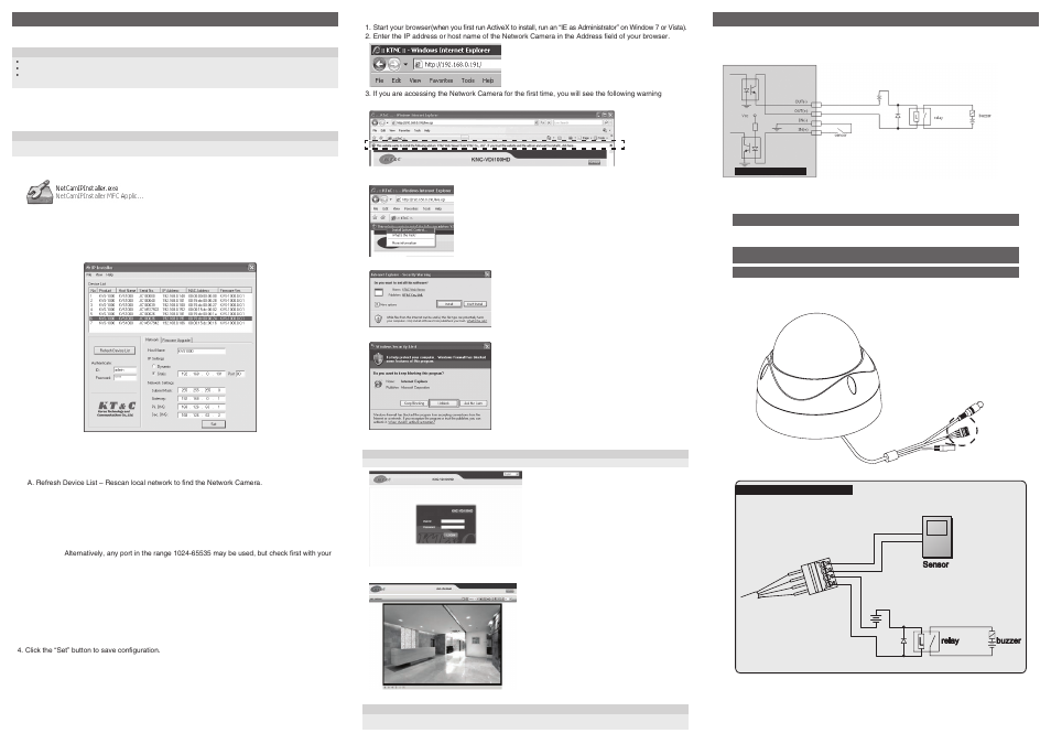 Assign an ip address, Terminal block connectors | KT&C KNC-VNi120HD User Manual | Page 2 / 2