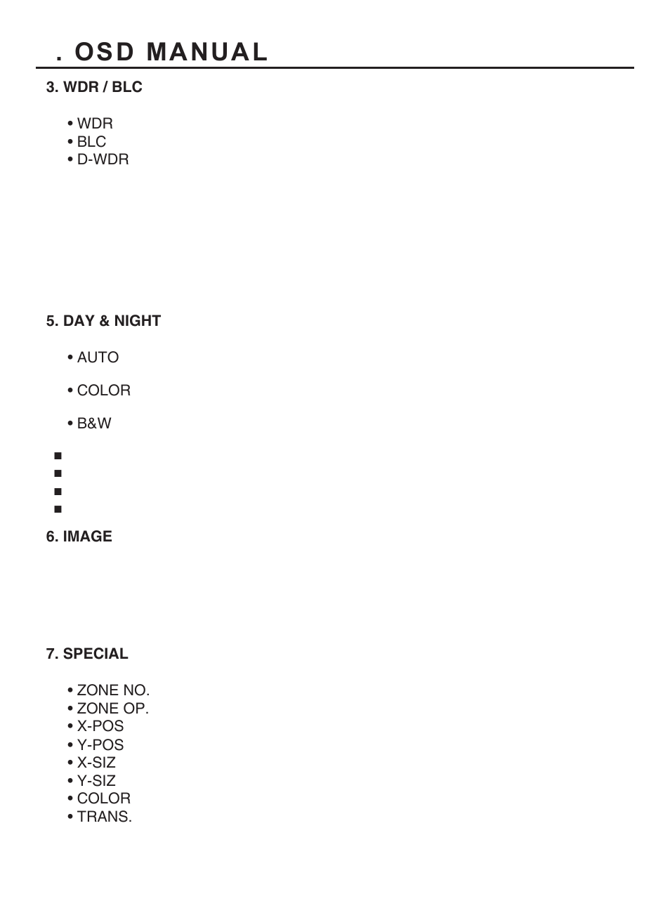 Osd manual | KT&C KPC-HD(N)V122 User Manual | Page 17 / 18