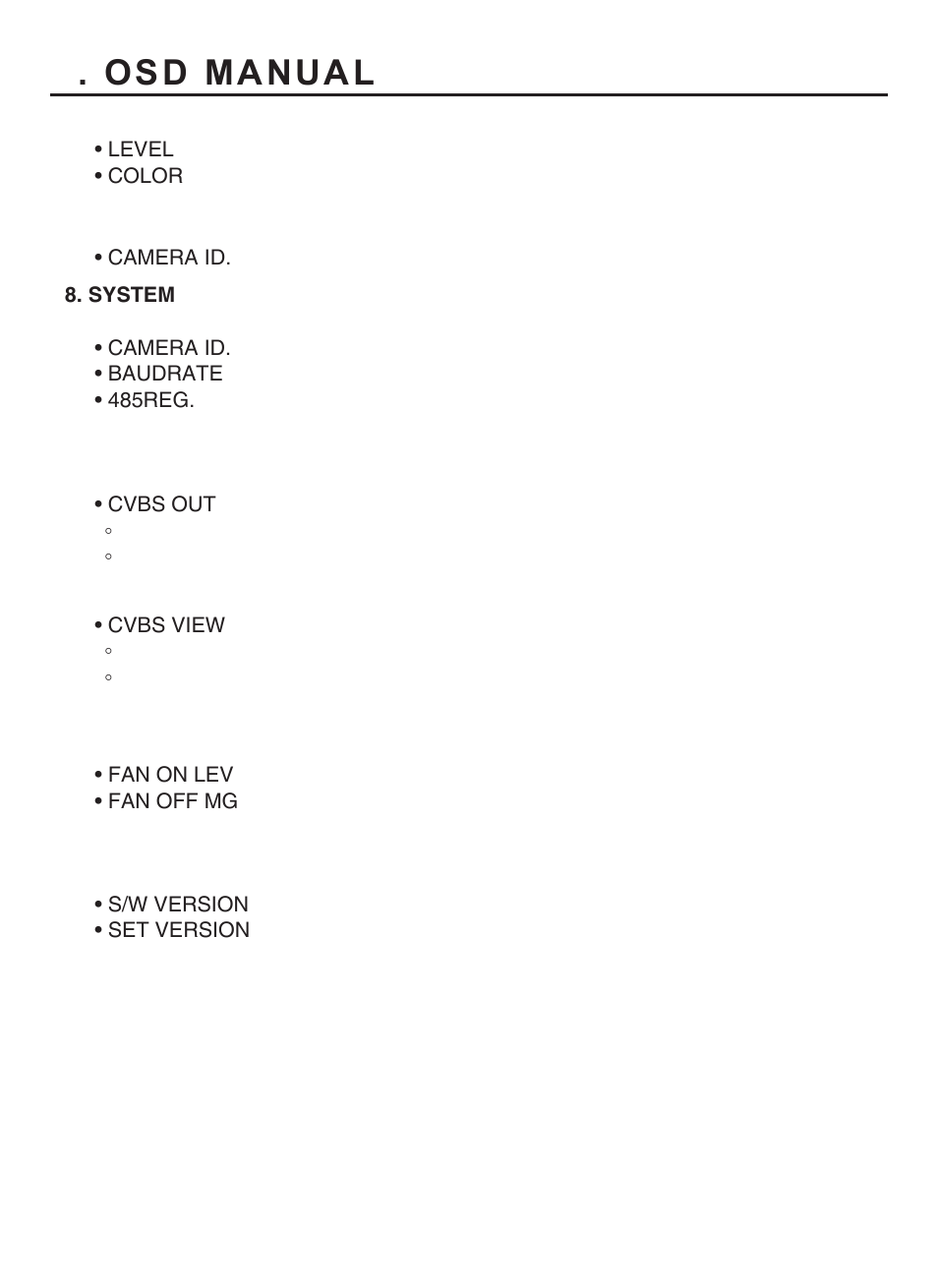 Osd manual | KT&C KPC-HD(N)V122 User Manual | Page 18 / 18