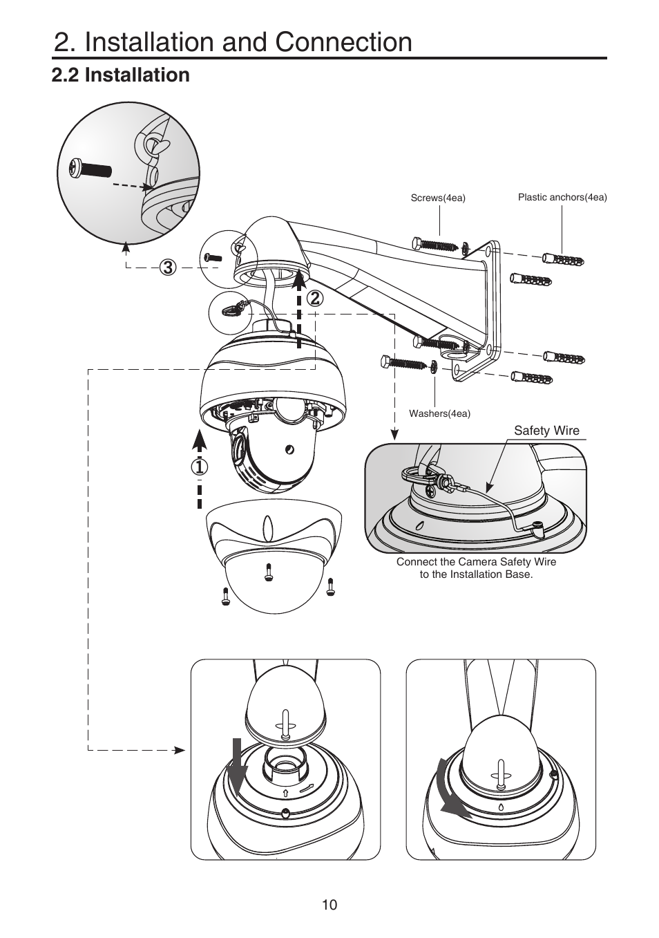 Installation and connection, 2 installation | KT&C KPT-SPDN120HD User Manual | Page 10 / 36