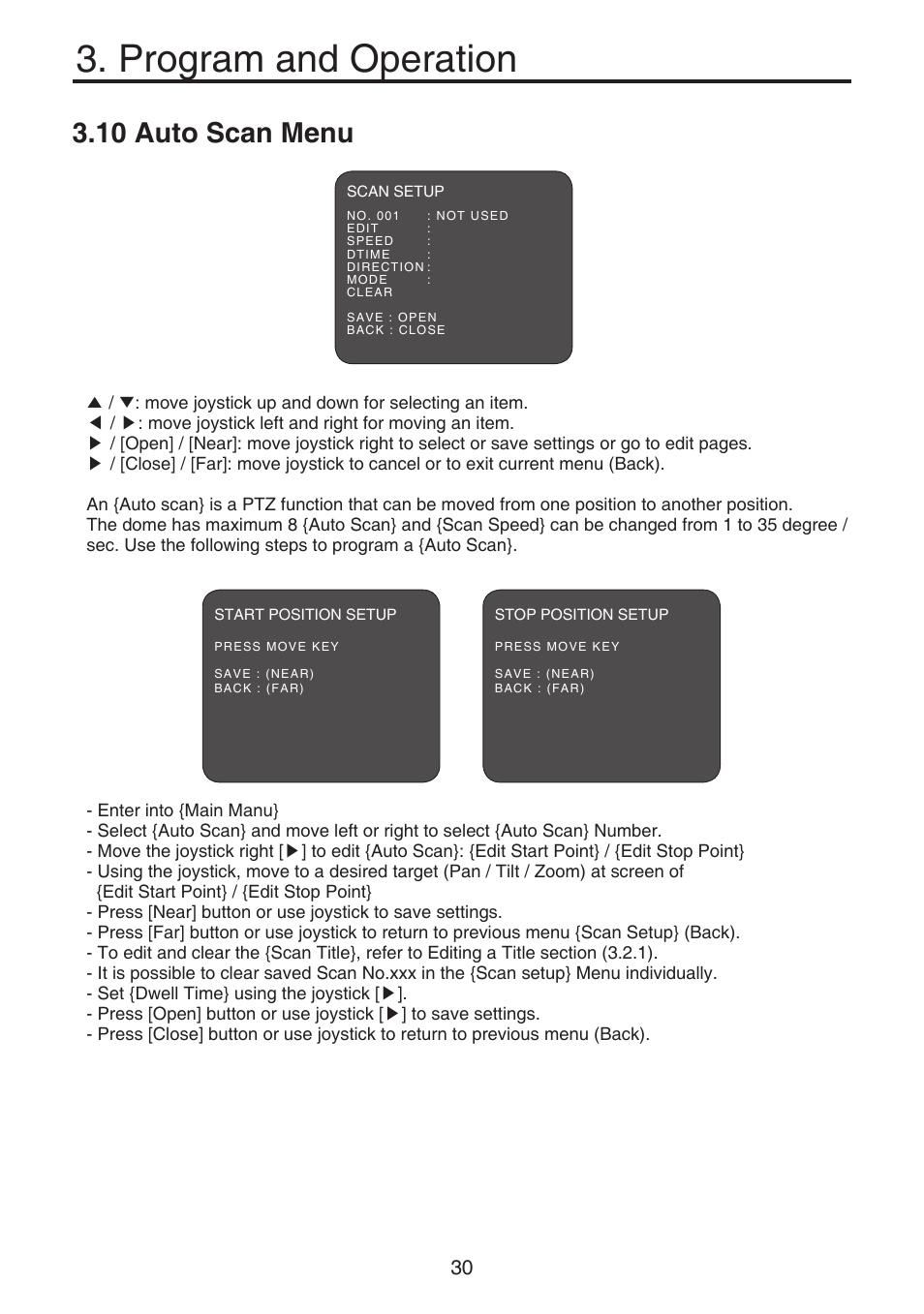 Program and operation, 10 auto scan menu | KT&C KPT-SPDN120HD User Manual | Page 30 / 36