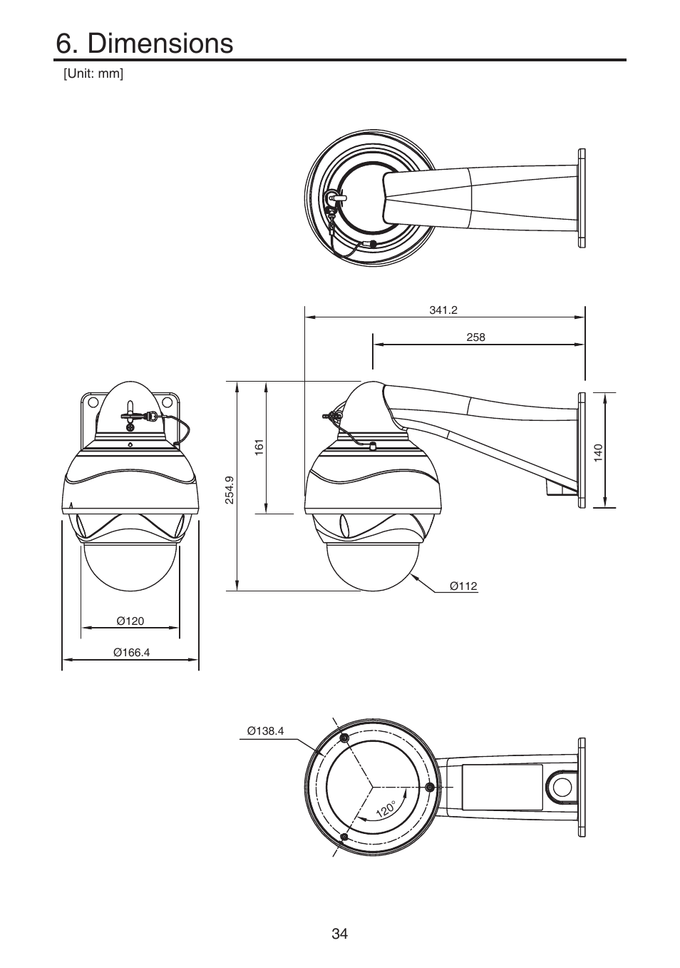 Dimensions | KT&C KPT-SPDN120HD User Manual | Page 34 / 36