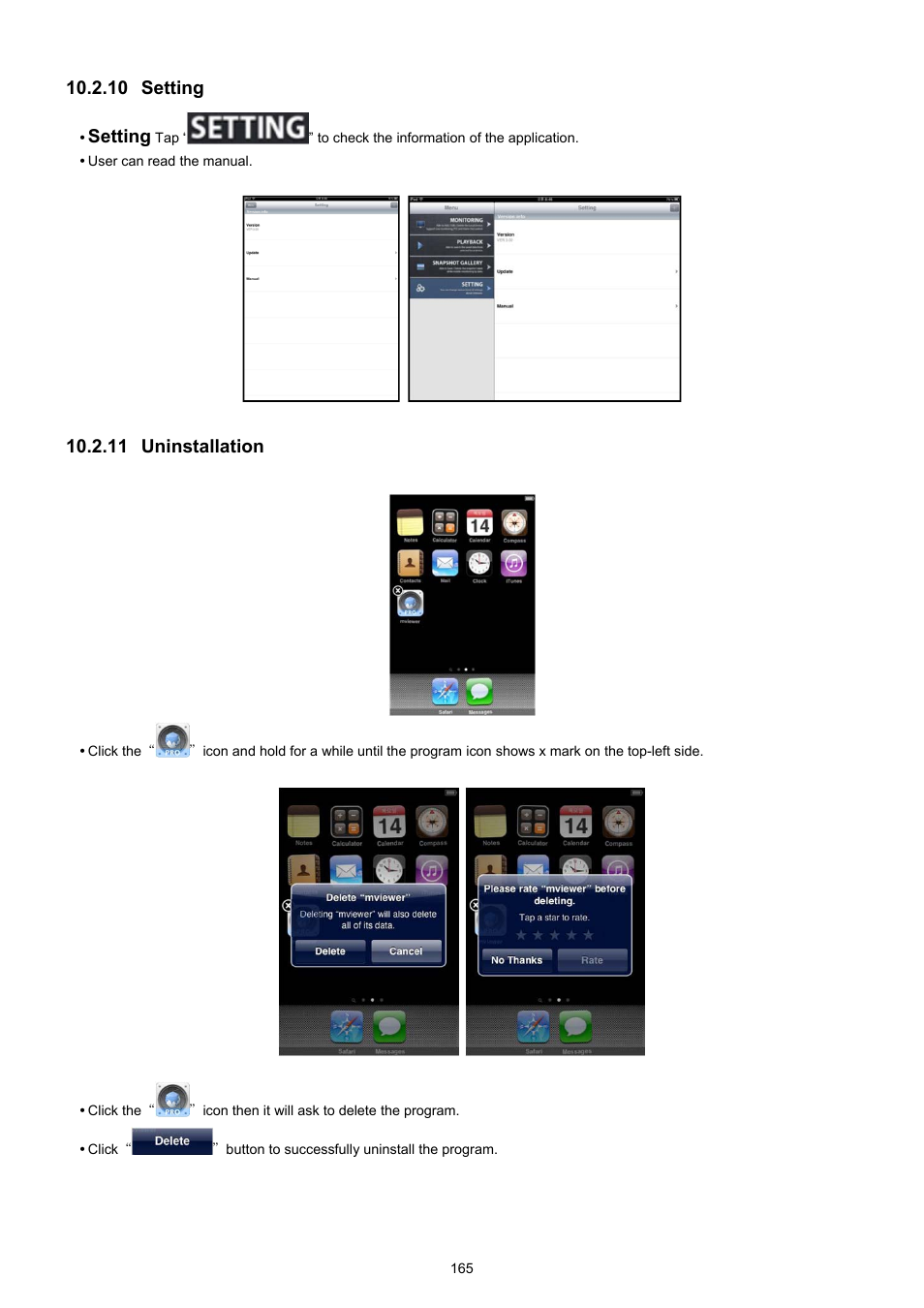 10 setting, Setting, 11 uninstallation | KT&C KVR-0412H User Manual | Page 165 / 219