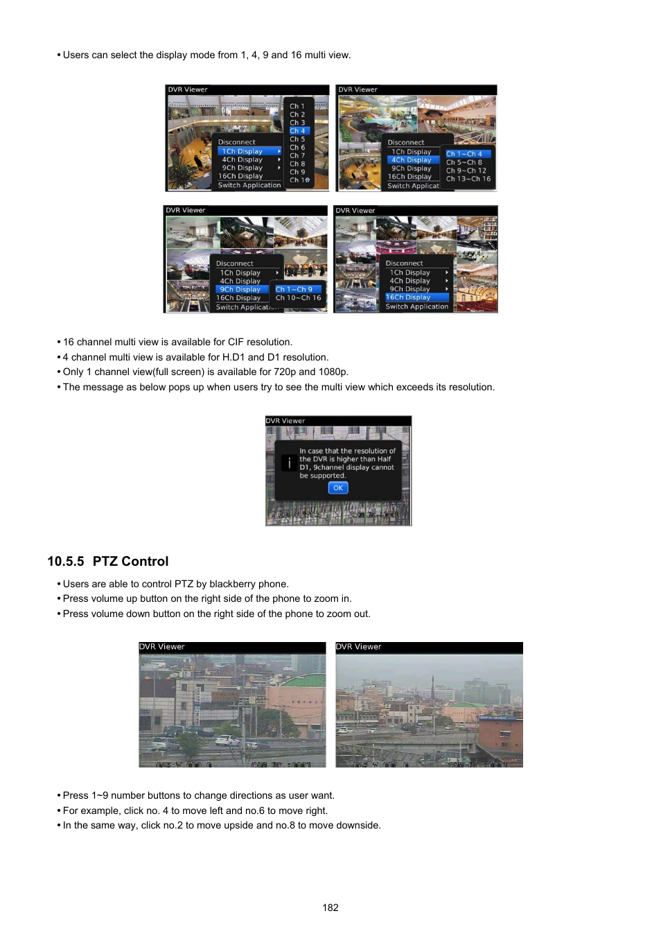 5 ptz control | KT&C KVR-0412H User Manual | Page 182 / 219
