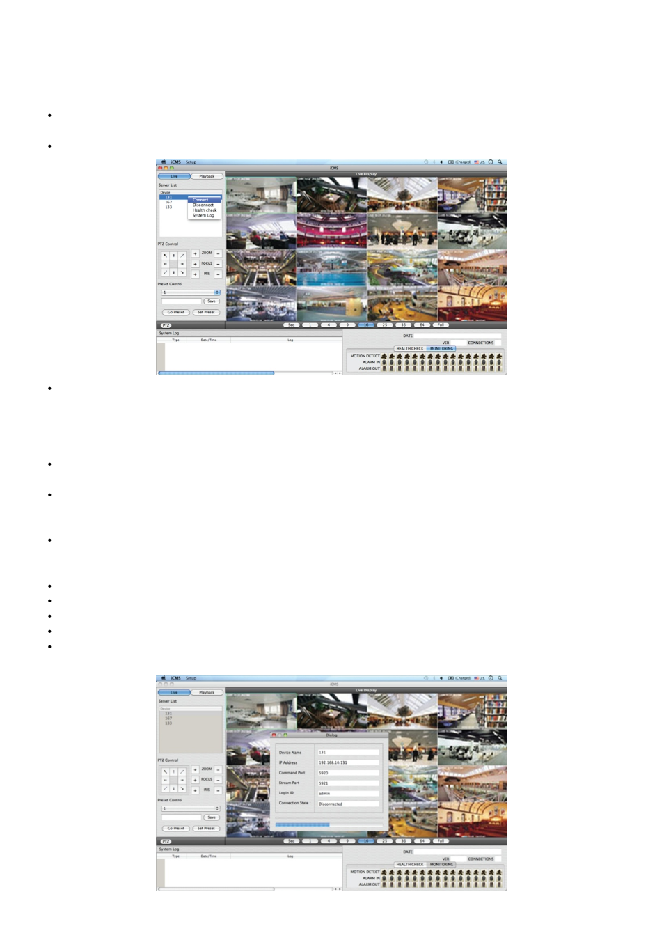 5 live view, 1 connection, 2 display mode | KT&C KVR-1601S User Manual | Page 115 / 192