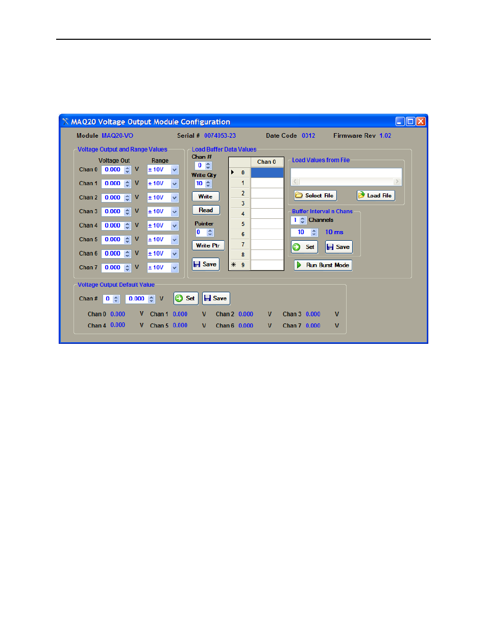 Configuring the maq20 voltage output module | Impulse MAQ20-940 Quick Start Guide User Manual | Page 12 / 21