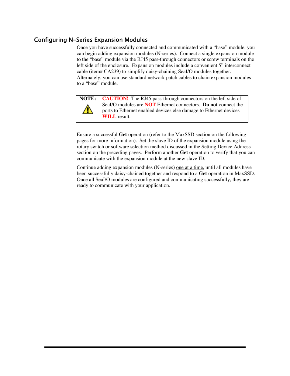 Configuring n-series expansion modules, Onfiguring, Eries | Xpansion, Odules | Impulse 520W User Manual | Page 42 / 84