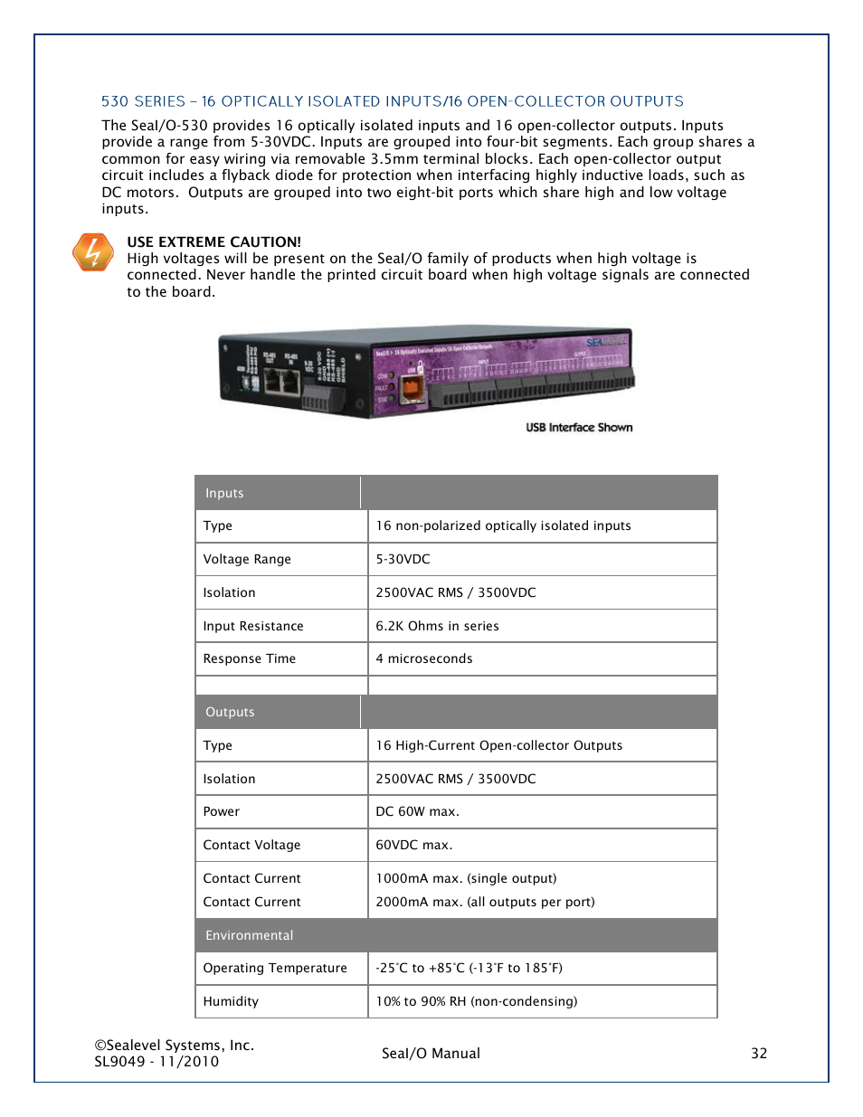 530 series | Impulse 463N User Manual | Page 32 / 109