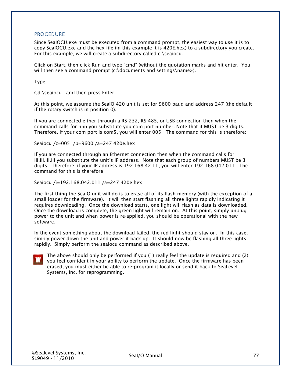Impulse 463N User Manual | Page 77 / 109