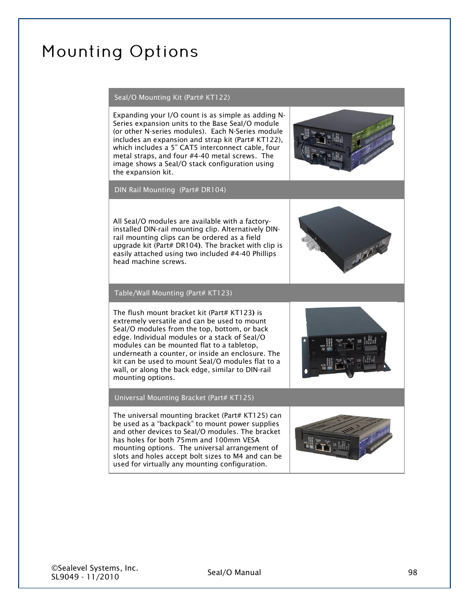 Impulse 463N User Manual | Page 98 / 109