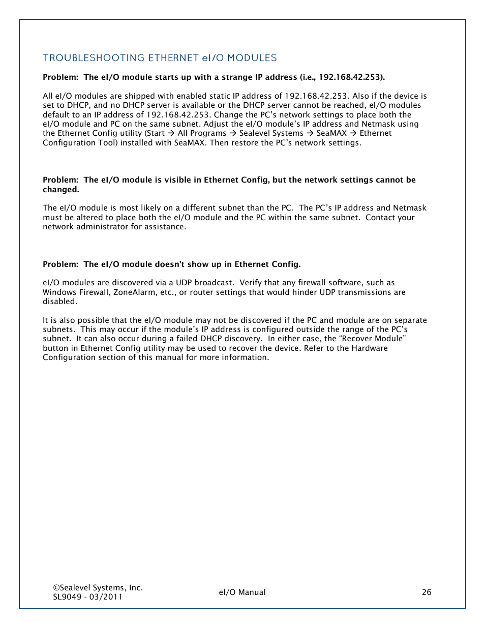 Impulse 150PoE User Manual | Page 26 / 37