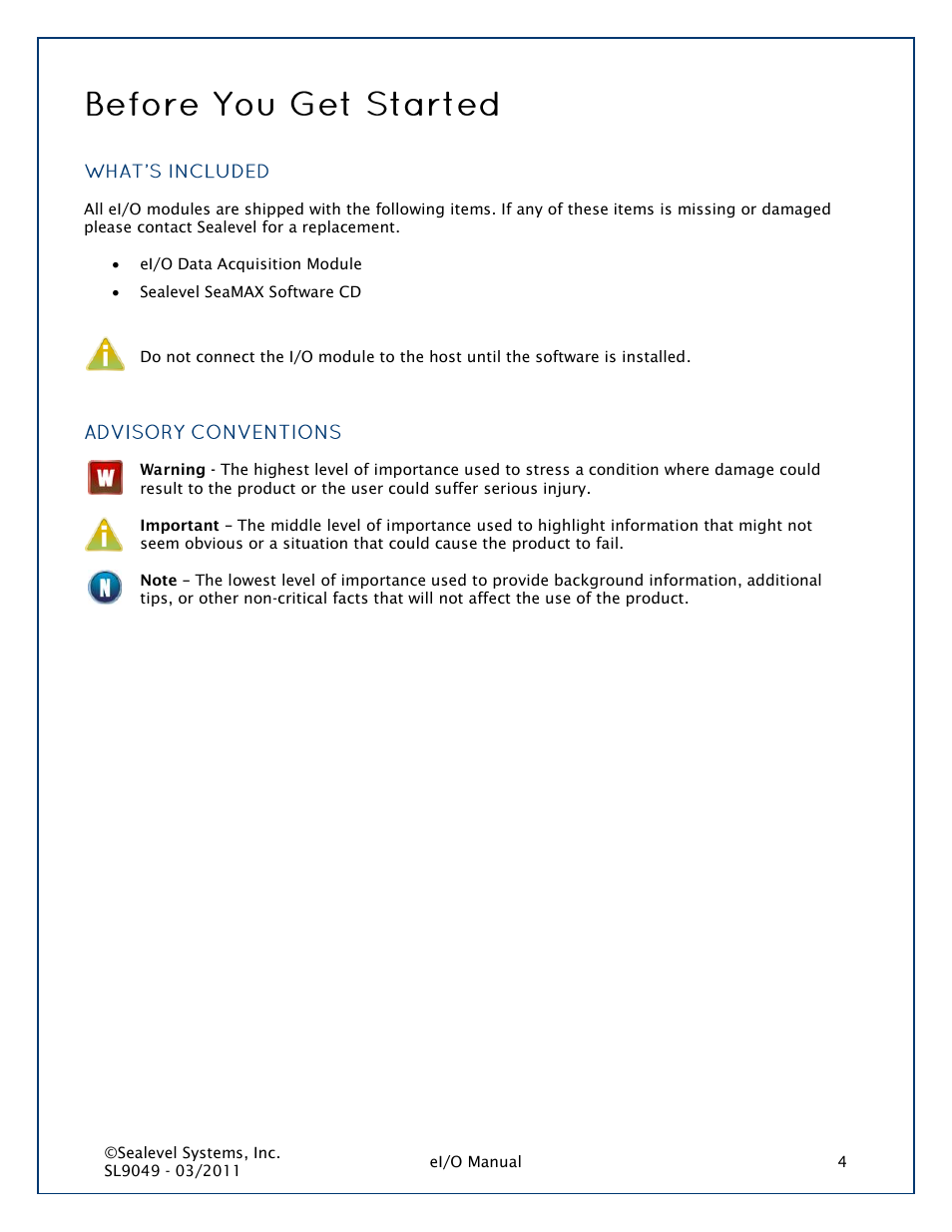 Impulse 150PoE User Manual | Page 4 / 37