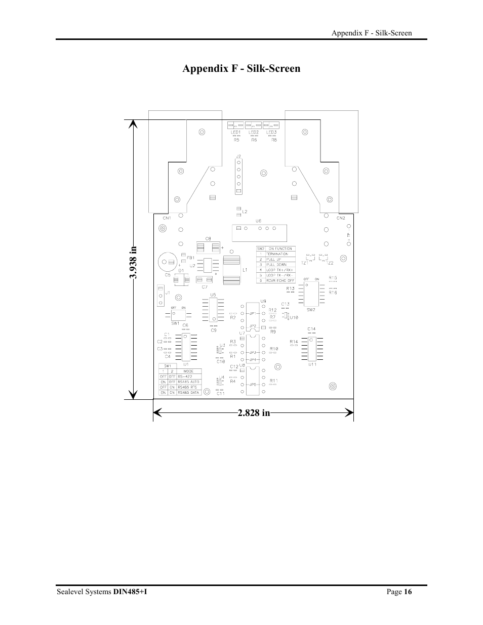 Appendix f - silk-screen | Impulse 1105 User Manual | Page 18 / 20